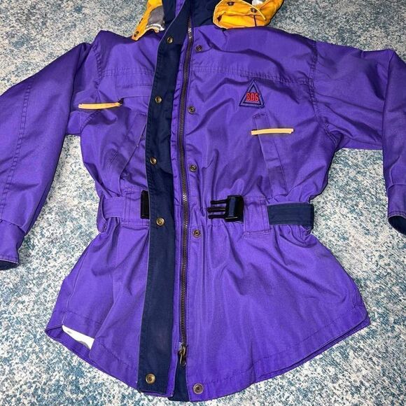 SOS Sportswear of Sweden Thinsulate Vintage Belted Ski Coat, Purple, Women’s 8 - Picture 15 of 16
